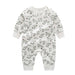 Soft Cotton Toddler Boys’ Long Sleeve Jumpsuit Pajamas for Spring and Fall with Boneless Design