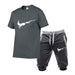Two Pieces Sets T Shirts Shorts Set Hight-Quality Men's Fashion Clothing