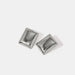 Women’s Rectangular Stud Earrings – Stainless Steel Geometric Design