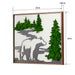 Bear Metal Wall Art – Moss-Textured Home Decor