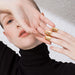 Gold Color Punk Nails Finger Ring for Women Trendy Fashion Jewelry Gift