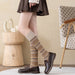 Women's Middle High Tube Calf Knee Socks Ethnic Style Net Cotton Socks
