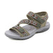 Women’s Printed Velcro Sports Sandals in Plus Sizes for Summer Wear