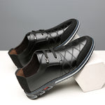 Men's Casual Soft Sole Slip-On Leather Shoes – Korean British Style