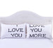 I Love You Pillowcase – Decorative Print Neck Pillow Cover for Bedding