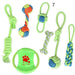 Pet Dog Cotton Rope Toy Tooth Grinding and Cleaning Bite Rope Set