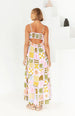 Backless Hollow Suspender Dress For Summer With Personalized Print Design