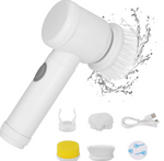 5-in-1 Electric Cleaning Brush for Bathroom & Kitchen - USB Rechargeable Bathtub Cleaner