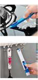 Multi-Purpose Door Window Groove Cleaning Brush with Dustpan Crevice Brush