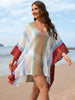 Women’s Hollow Spliced Beach Skirt Hoodie for Summer Bikini Cover-Up