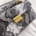 Women's PU Leather Snakeskin Print Stylish Crossbody Bag