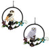Owl Solar Garden Lights Resin Outdoor Wind Chimes Landscape Lights Decorative Chandelier