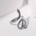 Stainless Steel Ring Personality Snake Shaped Open Ring Fashion Jewelry