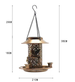 Solar-Powered Hanging Bird Feeder Lamp with Dual Feeding and Lighting Function