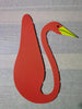 Swirl Bird Flamingo Beach Backyard Creative Party Decoration (4 Pieces Set)
