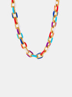 Women’s Titanium Steel Drip Oil Necklace with Artistic Pendant