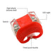 Silicone Bicycle Tail Lights for Mountain Cycling Safety Night Riding