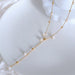 18K Gold-Plated Pearl Drop Pendant Necklace for Women’s Jewelry