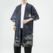 Men's Fashion Print Long Crane Hanfu Japanese Large Cardigan Cloak
