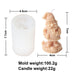 Christmas Dwarf Candle Molds 3D Santa Claus Scented Model Ornaments