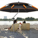 360° Adjustable Anti-UV Portable Fishing Sun Umbrella for Outdoor Shade and Rain Protection
