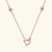 Moissanite Heart Pendant Necklace in 925 Sterling Silver for Women