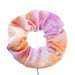 Trendy Tie-Dye Velvet Zipper Large Intestine Hair Loop for Stylish Look