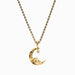18K Gold-Plated Moon Pendant Necklace – Elegant Jewelry for Women