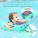 Non-Inflatable Baby Swim Float with Foot Cushion Seat and Fun Water Play Design