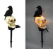 Halloween Outdoor Solar Garden Light Resin Skull Crow Decorative Light