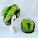 Imitation Raccoon Fur Basin Hat Warm Ball Bag Set Fur Hat Bag Sets