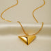 Simple Triangle Pendant Necklace – Minimalist Jewelry for Everyday Elegance