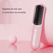 Portable Wireless Electric Heating Straightening Comb for Home & Travel