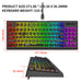 Wireless RGB Backlit 87-Key Keyboard 2.4G Film Keyboard for Gaming Use