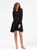 Long Sleeved High Waisted Short Knitted Dress Women's A-line Dresses