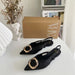 Casual Women’s Pearl Espadrilles Slingback Flats - Rhinestone Spring Summer Shoes