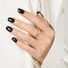 925 Sterling Silver Inlaid Zircon Ring – Elegant Adjustable Design