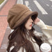 Winter Plush Ear Protection Hats – Stylish Fisherman Berets for Women