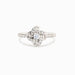 Women's 925 Sterling Silver Ring Inlaid with Sparkling Zircon Stones