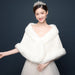 Bridal Fur Shawl and Warm Cloak for Wedding Dress and Cheongsam