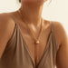 Exaggerated Large Cylindrical Pendant Collarbone Multi-Layer Chain Necklace