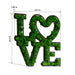 Love Letter Moss Wall Art – Natural Greenery Wall Decor