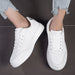 Sleek White Anti-Slip Board Shoes for Women with Flat Bottom and Comfortable All-Day Wear