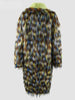 Long Colorful Thick Warm Hairy Shaggy Faux Fur Coat Women's Fluffy Overcoat
