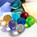 Decorative LED Glowing Crystal Ball with Dragon Bead and Night Light Function