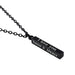 Stainless Steel Wishing Column Pendant Necklace for Lovers - Gold Silver Black