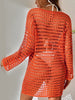 Knitted Hollowed-Out Pullover Swimsuit Cover-Up for Beach Style
