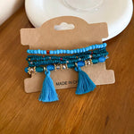 Colorful Tassel Rice Bead Bracelet for Bohemian Women’s Jewelry