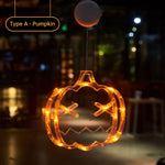 Halloween Suction Cup Light LED Decoration Pumpkin String Lights