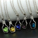 Women's Wish Bottle Crystal Heart Pendant Necklace Jewelry